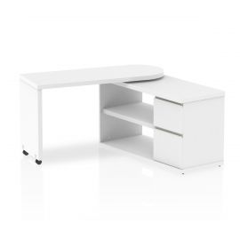 Fleur Smart Storage Desk White