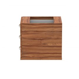 Impulse 3 Drawer Fixed Pedestal Walnut