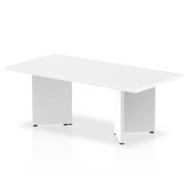 Impulse Black Series 1600 x 800mm Straight Table Black Top with Cable Ports White Leg