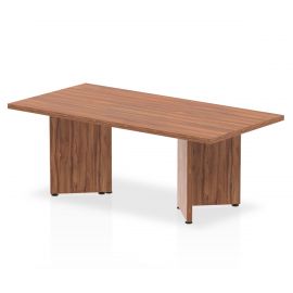 Impulse Black Series 1800 x 800mm Straight Table Black Top with Cable Ports White Leg