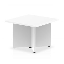 Impulse Black Series 1800 x 600mm Straight Table Black Top with Cable Ports White Leg