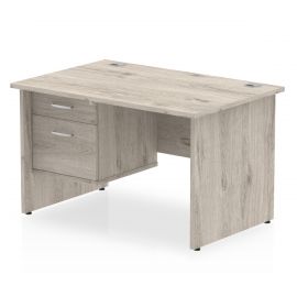 Impulse Black Series 1600 x 800mm Straight Table Black Top with Cable Ports Silver Leg