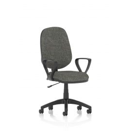 Eclipse Plus I Lever Task Operator Chair Charcoal With Loop Arms