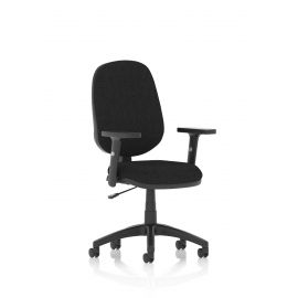 Eclipse Plus I Lever Task Operator Chair Black With Height Adjustable Arms