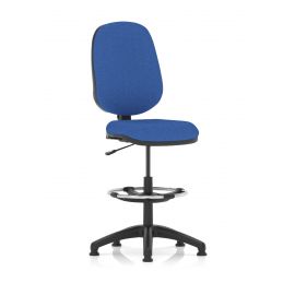 Eclipse Plus I Lever Task Operator Chair Blue With Hi Rise Draughtsman Kit