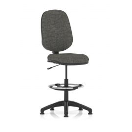 Eclipse Plus I Lever Task Operator Chair Charcoal With Hi Rise Draughtsman Kit