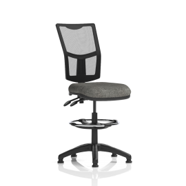 Eclipse Plus II Lever Task Operator Chair Mesh Back With Charcoal Seat With Hi Rise Draughtsman Kit