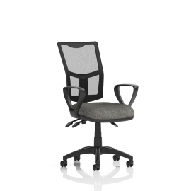 Eclipse Plus III Mesh Back With Charcoal Seat With Loop Arms