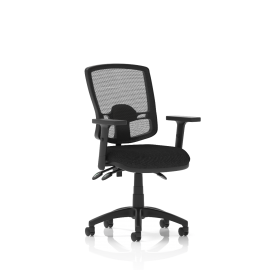 Eclipse Plus III Deluxe Mesh Back With Black Seat With Height Adjustable Arms