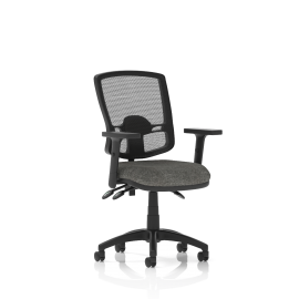 Eclipse Plus III Deluxe Mesh Back With Charcoal Seat With Height Adjustable Arms