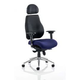 Chiro Plus Ultimate With Headrest Bespoke Colour Seat Stevia Blue