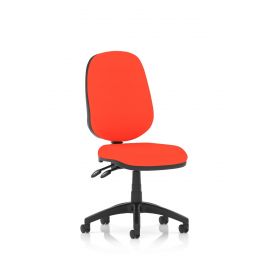 Eclipse Plus II Lever Task Operator Chair Bespoke Colour Tabasco Orange