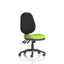 Eclipse Plus XL Lever Task Operator Chair Bespoke Colour Seat myrrh Green