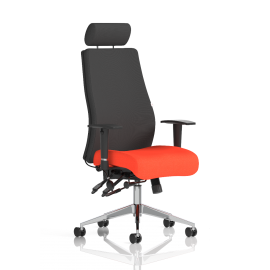 Onyx Bespoke Colour Seat With Headrest Tabasco Orange