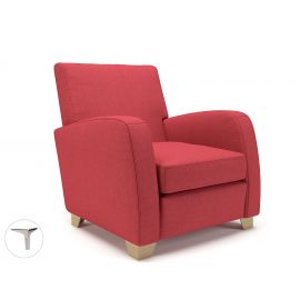 Wynne 81cm Wide Armchair Cycle Fabric Chrome Feet