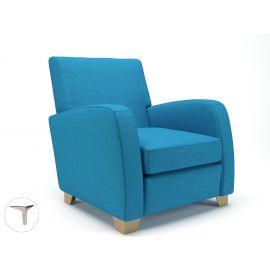 Wynne 81cm Wide Armchair Everlasting Fabric Chrome Feet