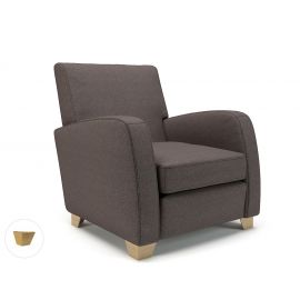 Wynne 81cm Wide Armchair History Fabric Light Wood Feet