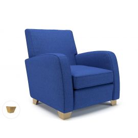 Wynne 81cm Wide Armchair Perennial Fabric Light Wood Feet