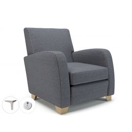 Wynne 81cm Wide Armchair Present Fabric Chrome Feet With Socket