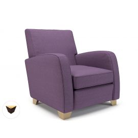 Wynne 81cm Wide Armchair Prime Fabric Ebony Wood Feet