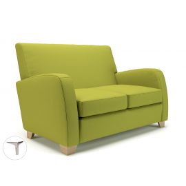 Wynne 132cm Wide Sofa Citron Fabric Chrome Feet