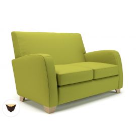 Wynne 132cm Wide Sofa Citron Fabric Ebony Wood Feet