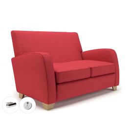 Wynne 132cm Wide Sofa Cycle Fabric Wide Chrome Feet With Socket