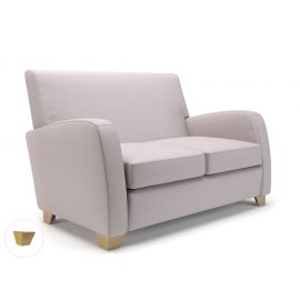 Wynne 132cm Wide Sofa Linen Fabric Light Wood Feet