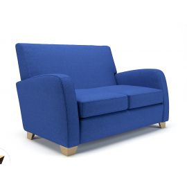 Wynne 132cm Wide Sofa Perennial Fabric Ebony Wood Feet