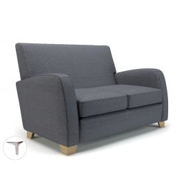 Wynne 132cm Wide Sofa Present Fabric Chrome Feet