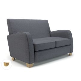 Wynne 132cm Wide Sofa Present Fabric Light Wood Feet
