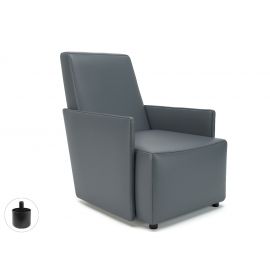 Pella 69cm Wide Armchair Atlantic Faux Leather Standard Feet 