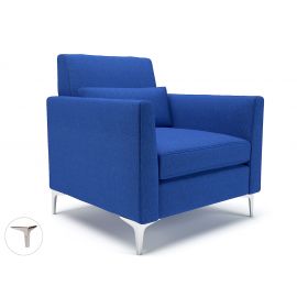 Roselle 90cm Wide Armchair Perennial Fabric Chrome Feet