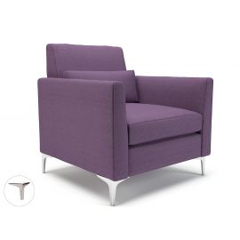 Roselle 90cm Wide Armchair Prime Fabric Chrome Feet