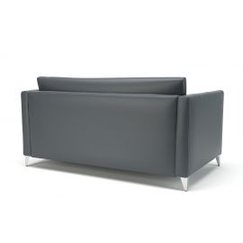 Roselle 157cm Wide Sofa Atlantic Faux Leather Chrome Feet