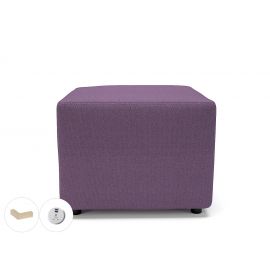 Crofton 62cm Square Prime Fabric Light Wood Feet With Socket